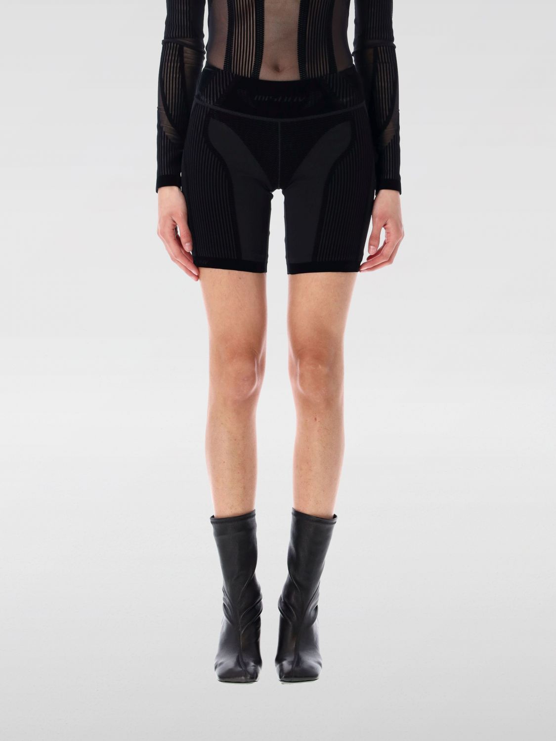 Misbhv Flock Mesh Sport Short In Black