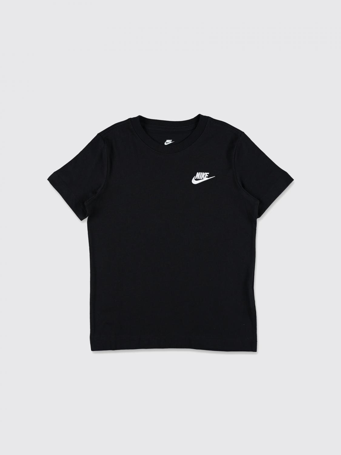 Nike Logo-embroidered T-shirt In Black