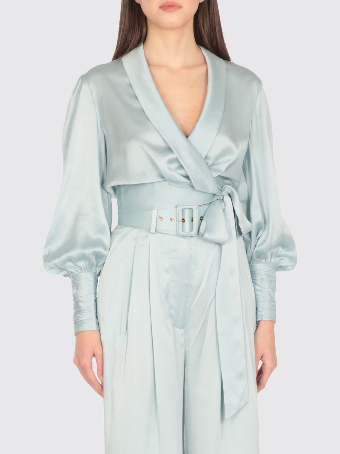 Zimmermann Top  Woman Colour Sky Blue