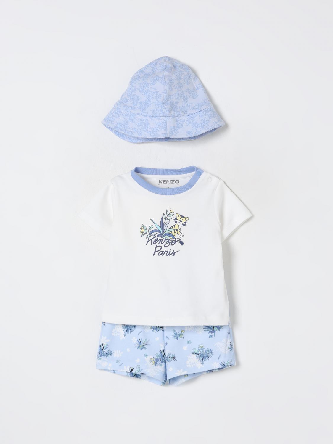 Kenzo Leaf-print Shorts Set In White