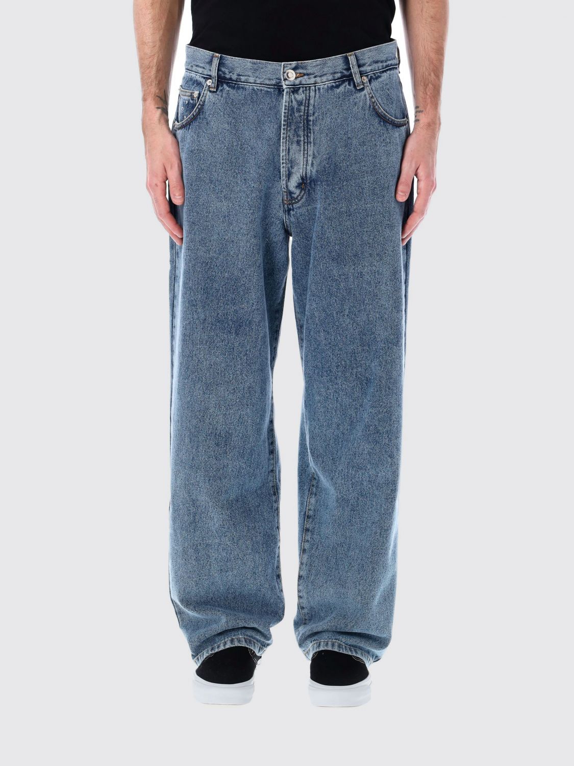 Jeans Men color Blue - Pop Trading Company - Modalova