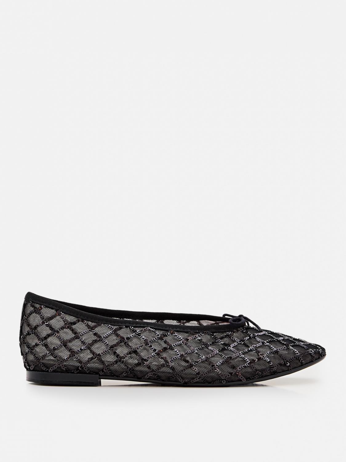 Repetto Black Lilouh Almond-toe Ballerina Flats In Schwarz