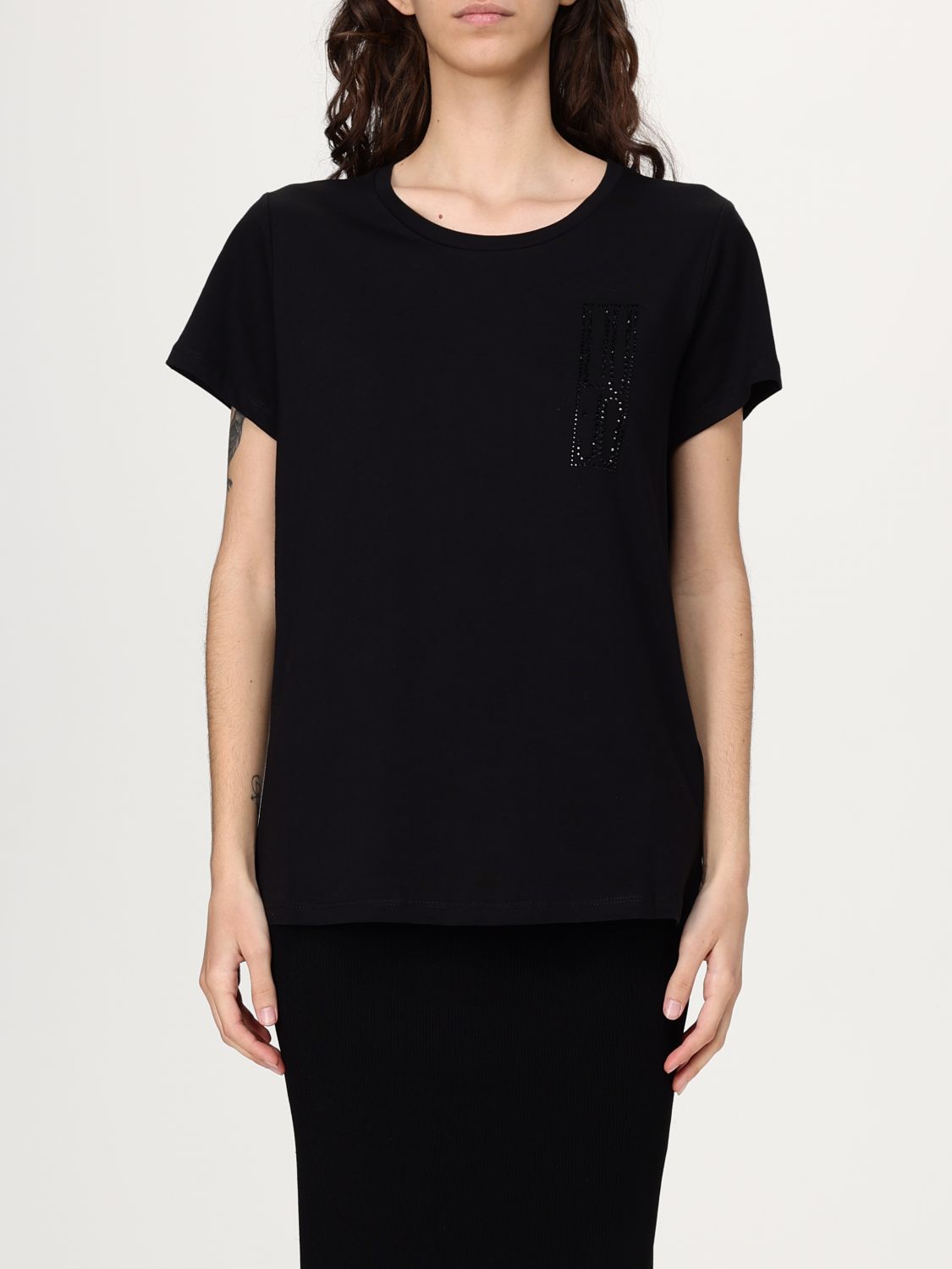Liu •jo T-shirt Liu Jo Woman Color Black In ブラック