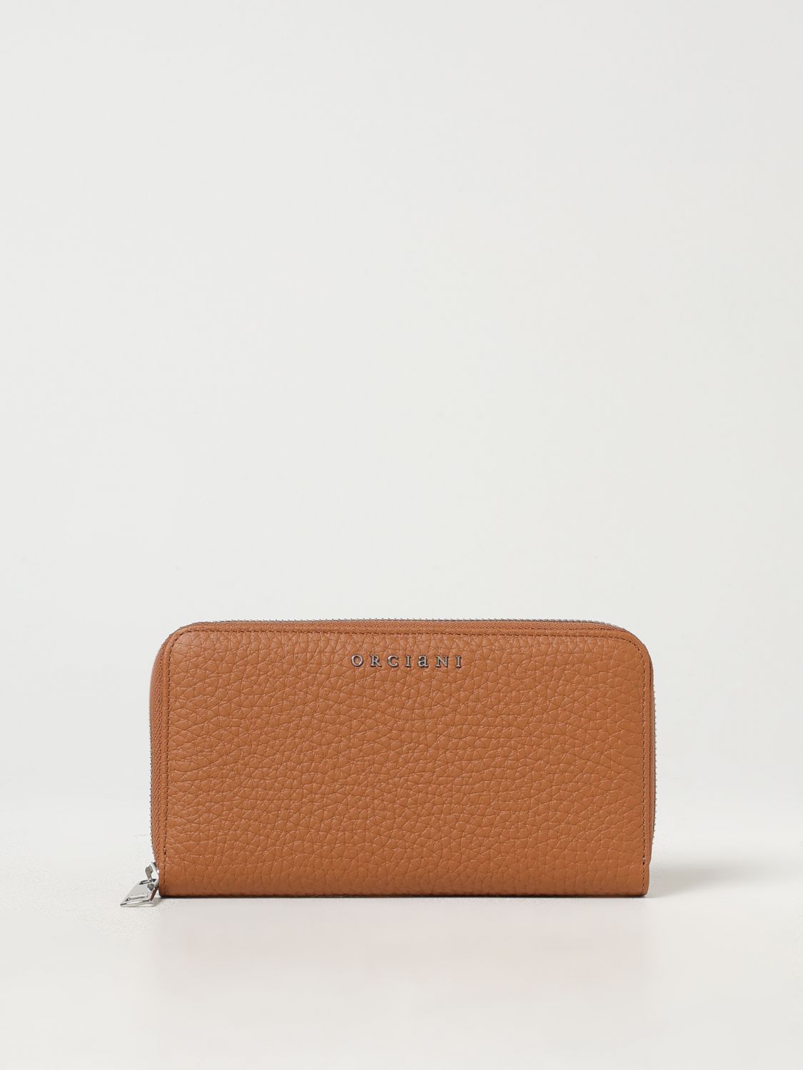 Orciani Textured Finish Zip Purse