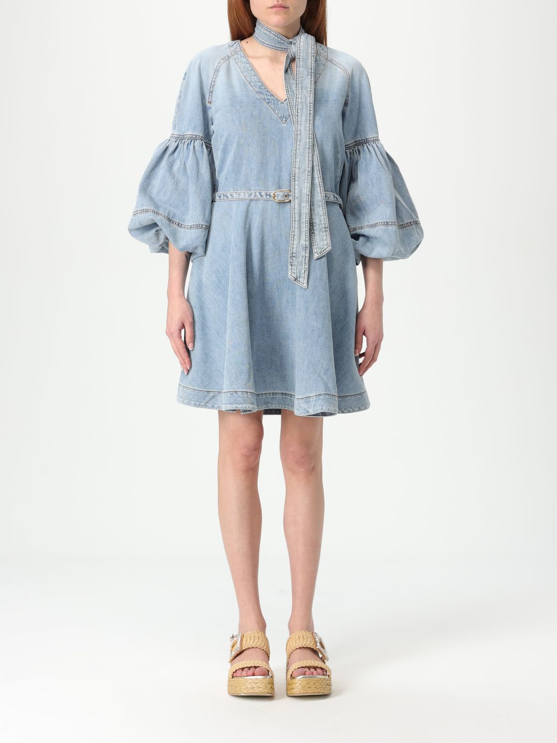 Shop Zimmermann Dress Woman Color Blue