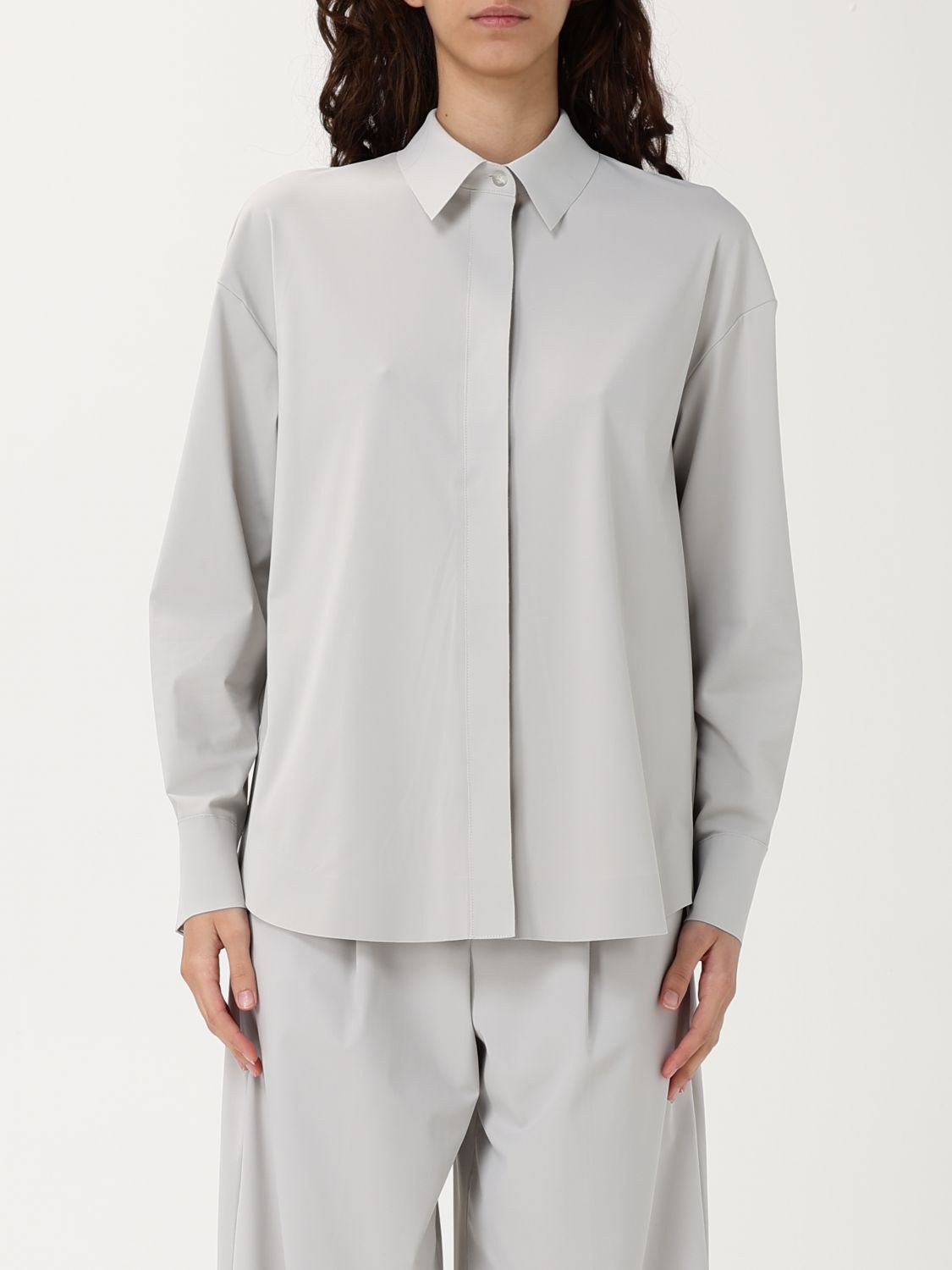 Mm Max Mara T-shirt Woman Color Grey In グレー