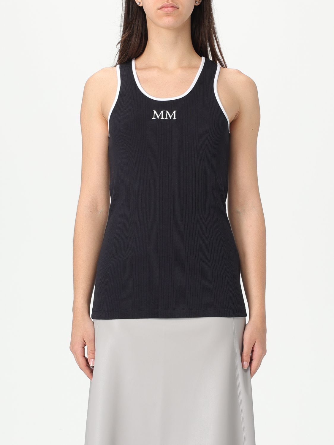 Mm Max Mara Top Woman Color Blue In ブルー