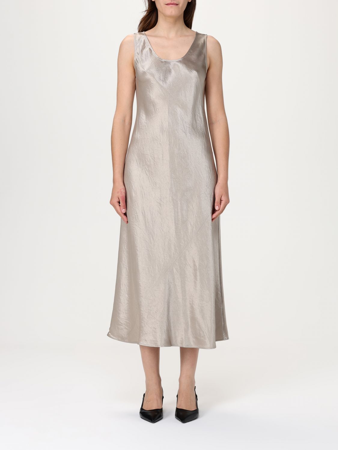 Shop Mm Max Mara Dress Woman Color Sand In サンド