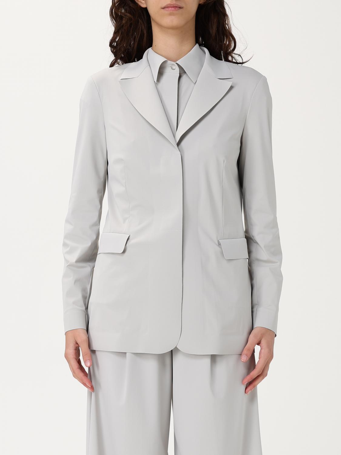 Mm Max Mara Blazer Woman Color Grey In グレー