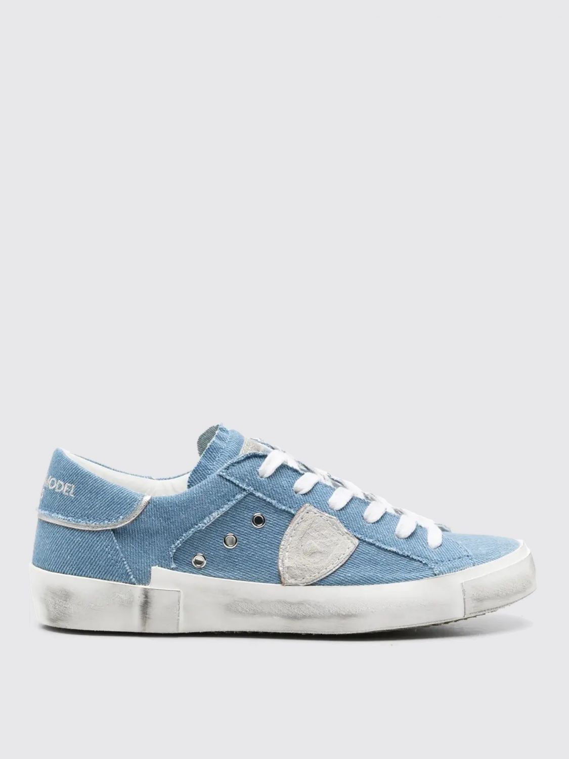 Shop Philippe Model Sneakers Woman Color Blue