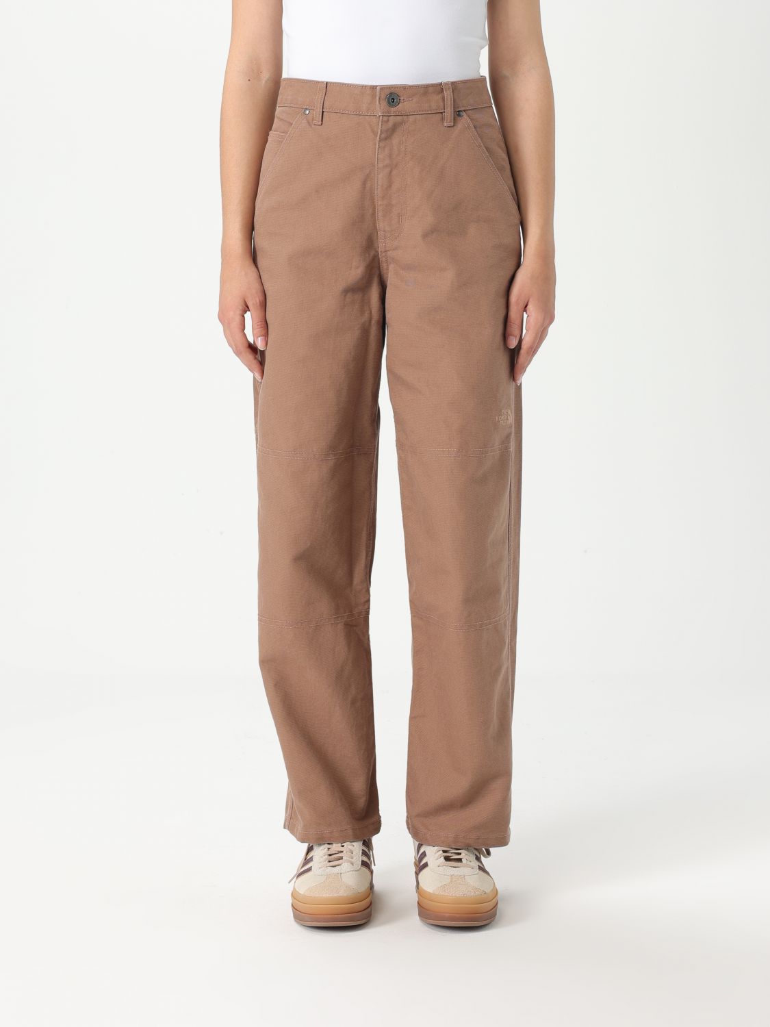 Shop The North Face Pants Woman Color White