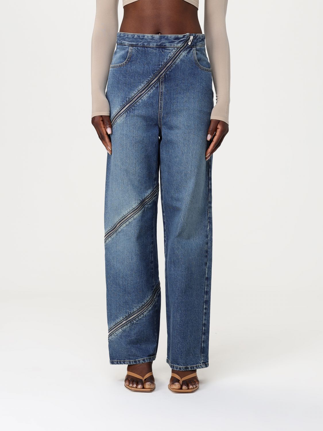 Alaïa Jeans  Woman Colour Blue