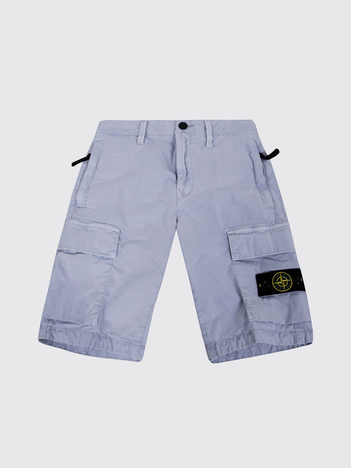 Stone Island Junior Shorts  Kids Color Gnawed Blue