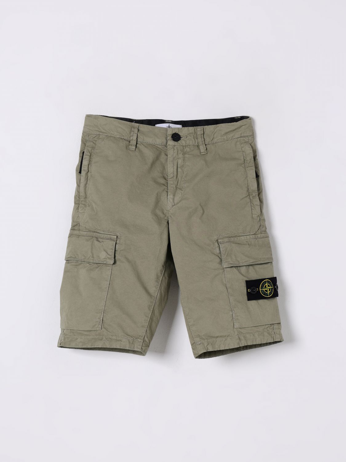 Stone Island Junior Short  Kids Color Kaki