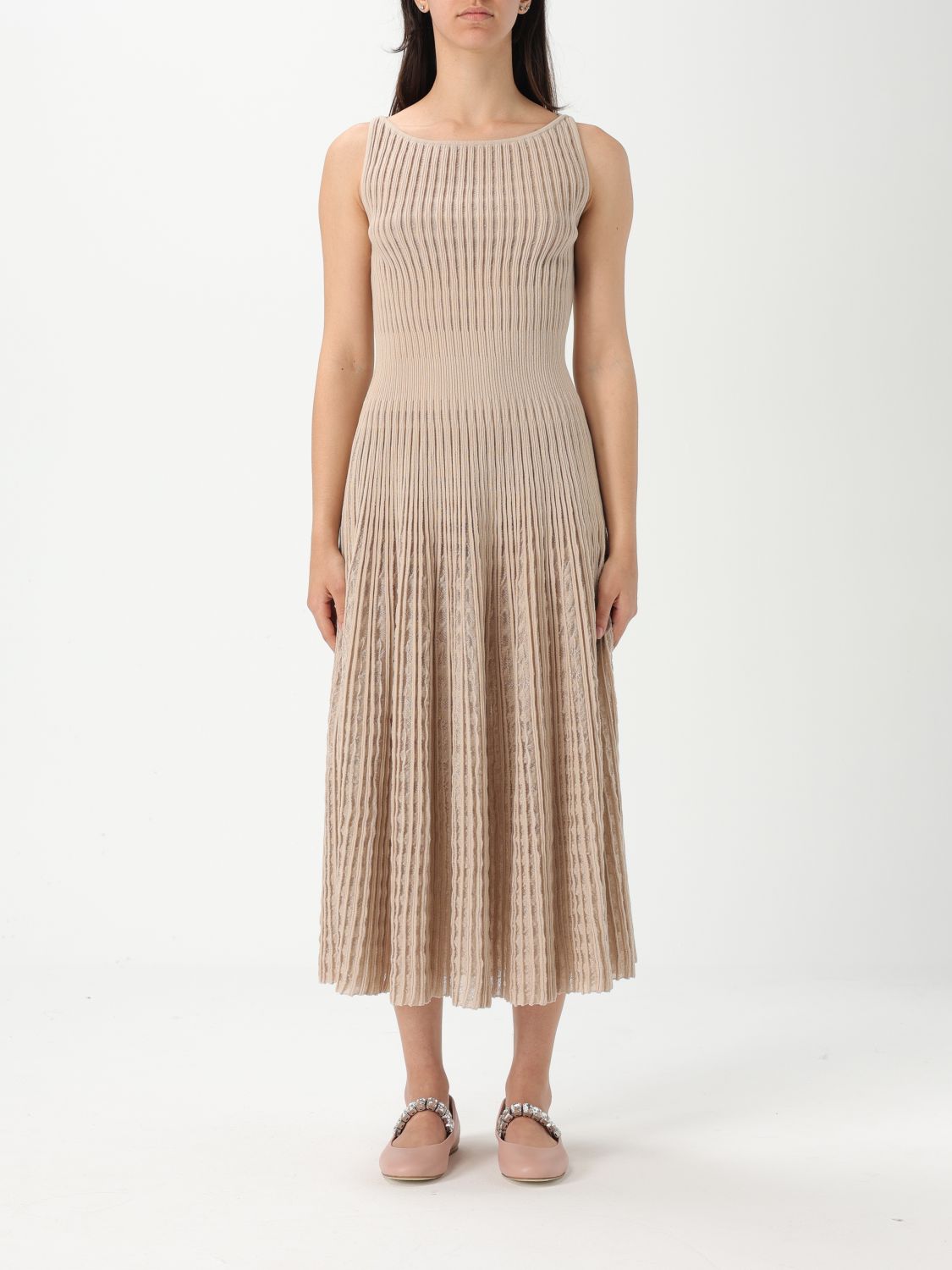 Antonino Valenti Dress  Woman Color Beige In Neutral