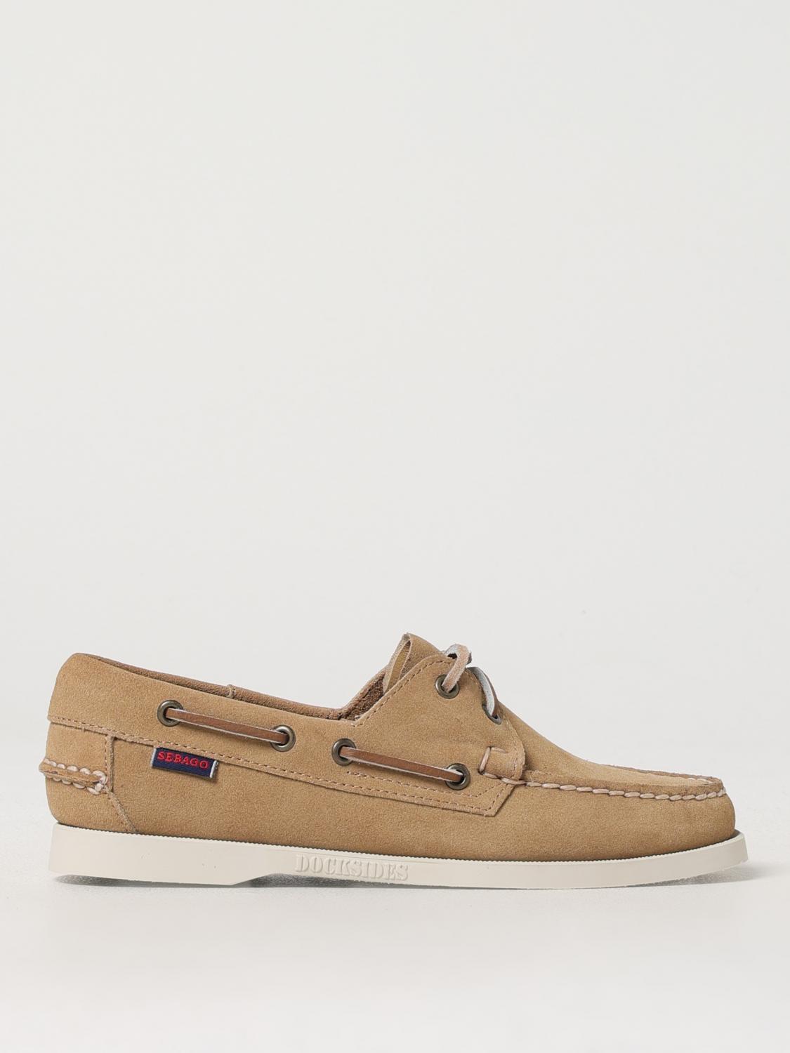 Sebago 'portland Artisan' Loafers In Beige Suede In ベージュ