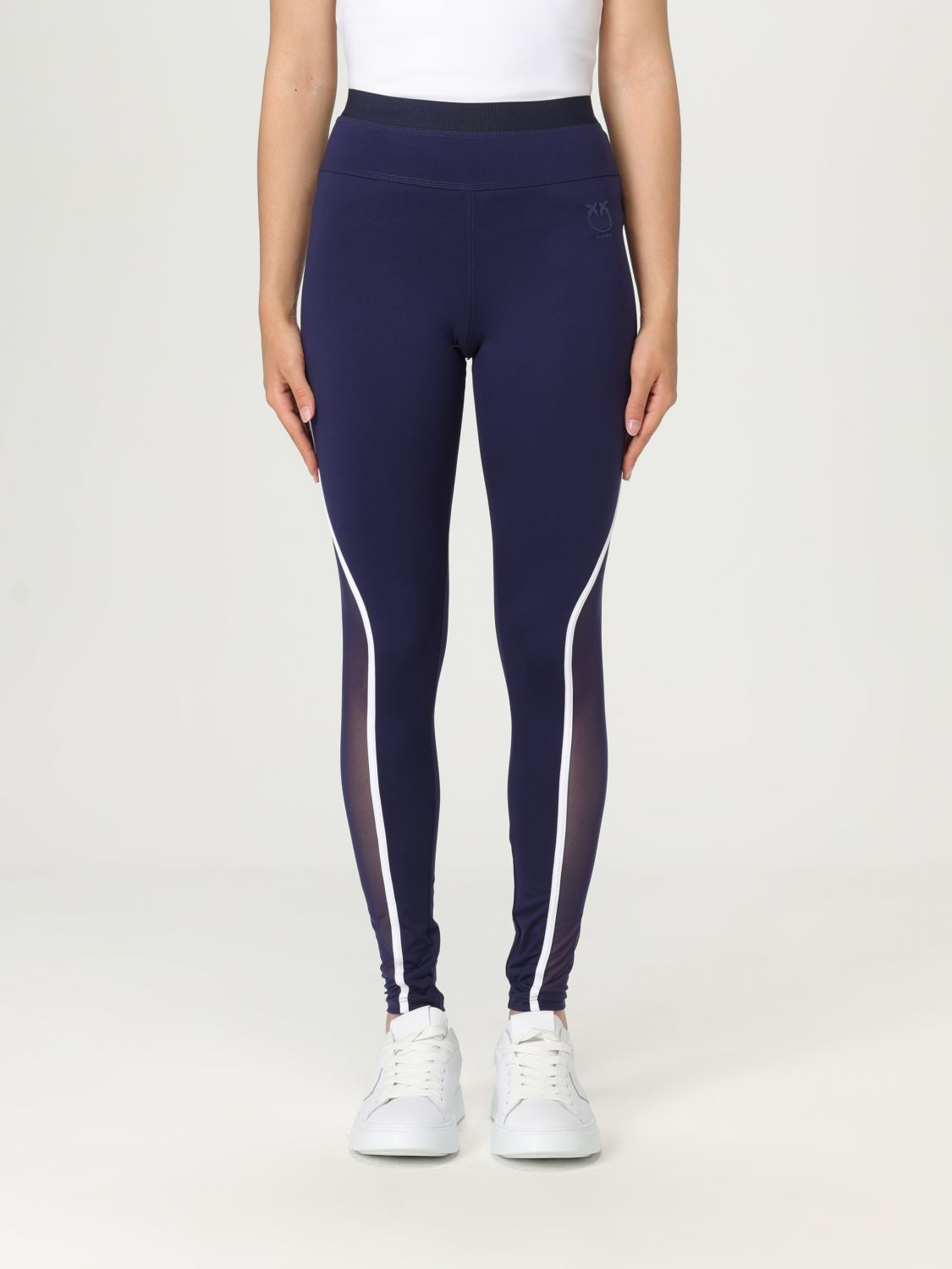 Shop Pinko Pants Woman Color Blue