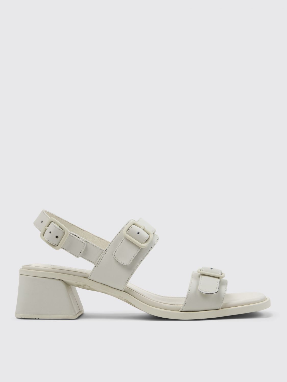 Camper Flat Sandals  Woman Color White