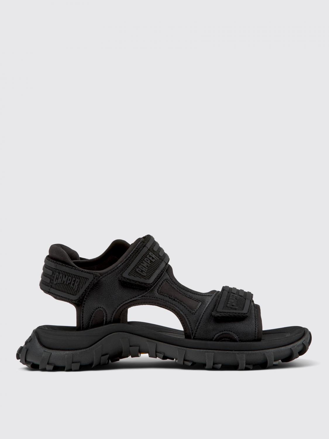 Camper Flat Sandals  Woman Color Black In Black