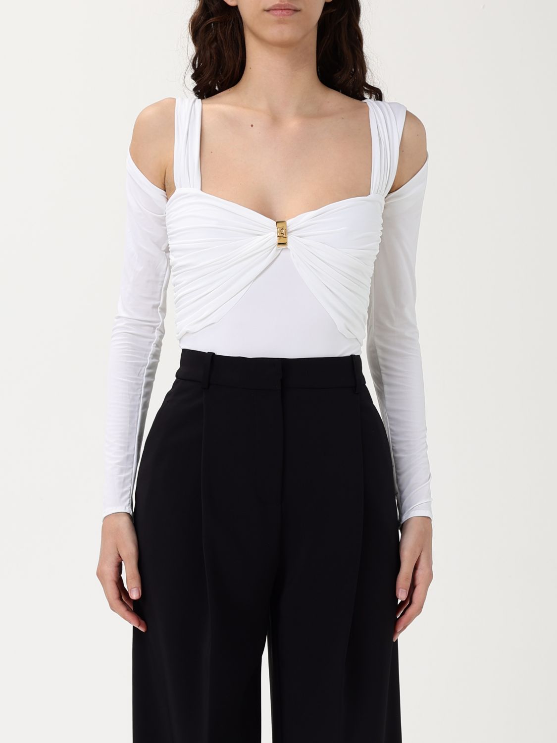 Elisabetta Franchi Body Woman Color Ivory In アイボリー