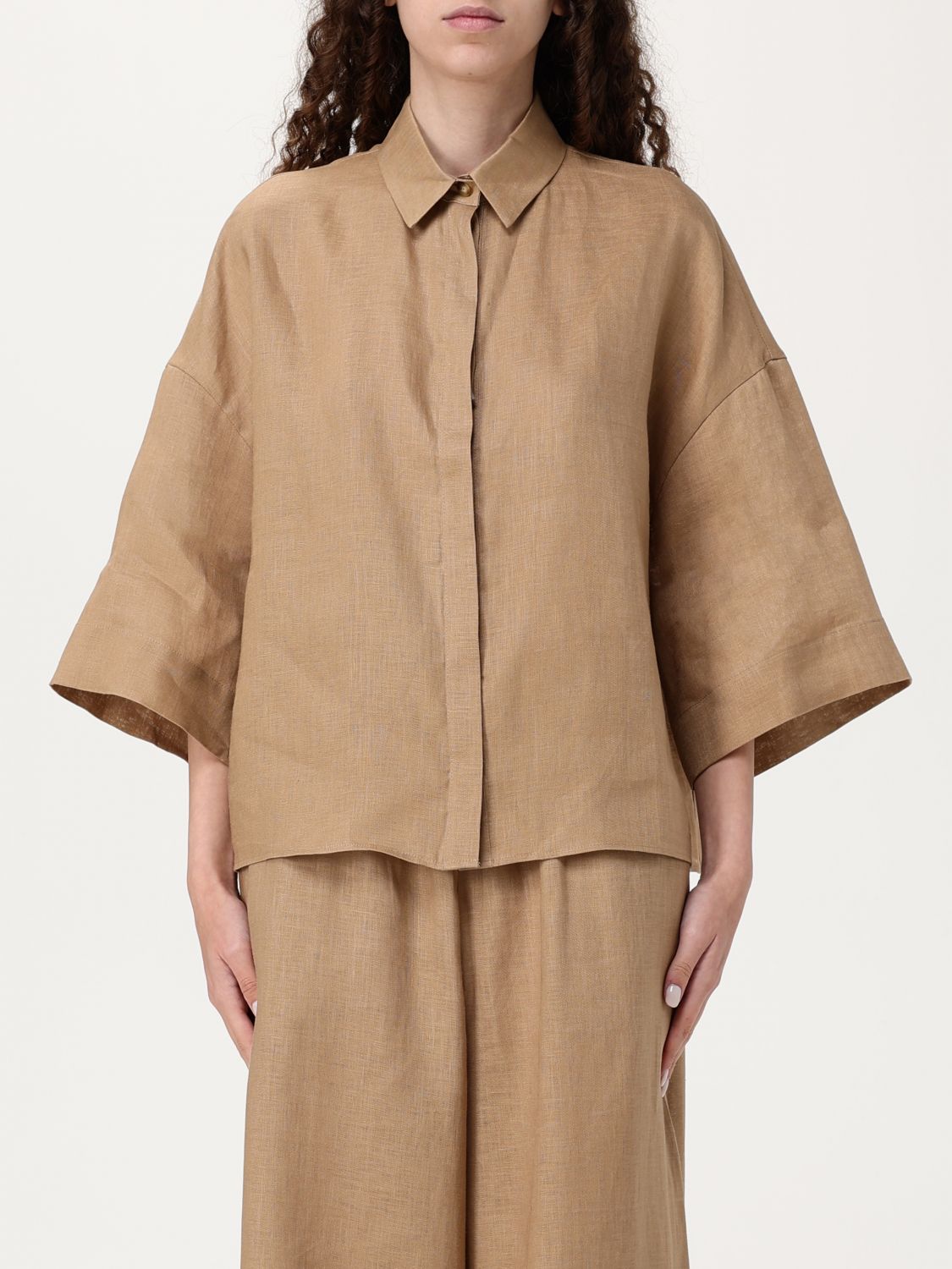 Mm Max Mara T-shirt  Woman Color Camel