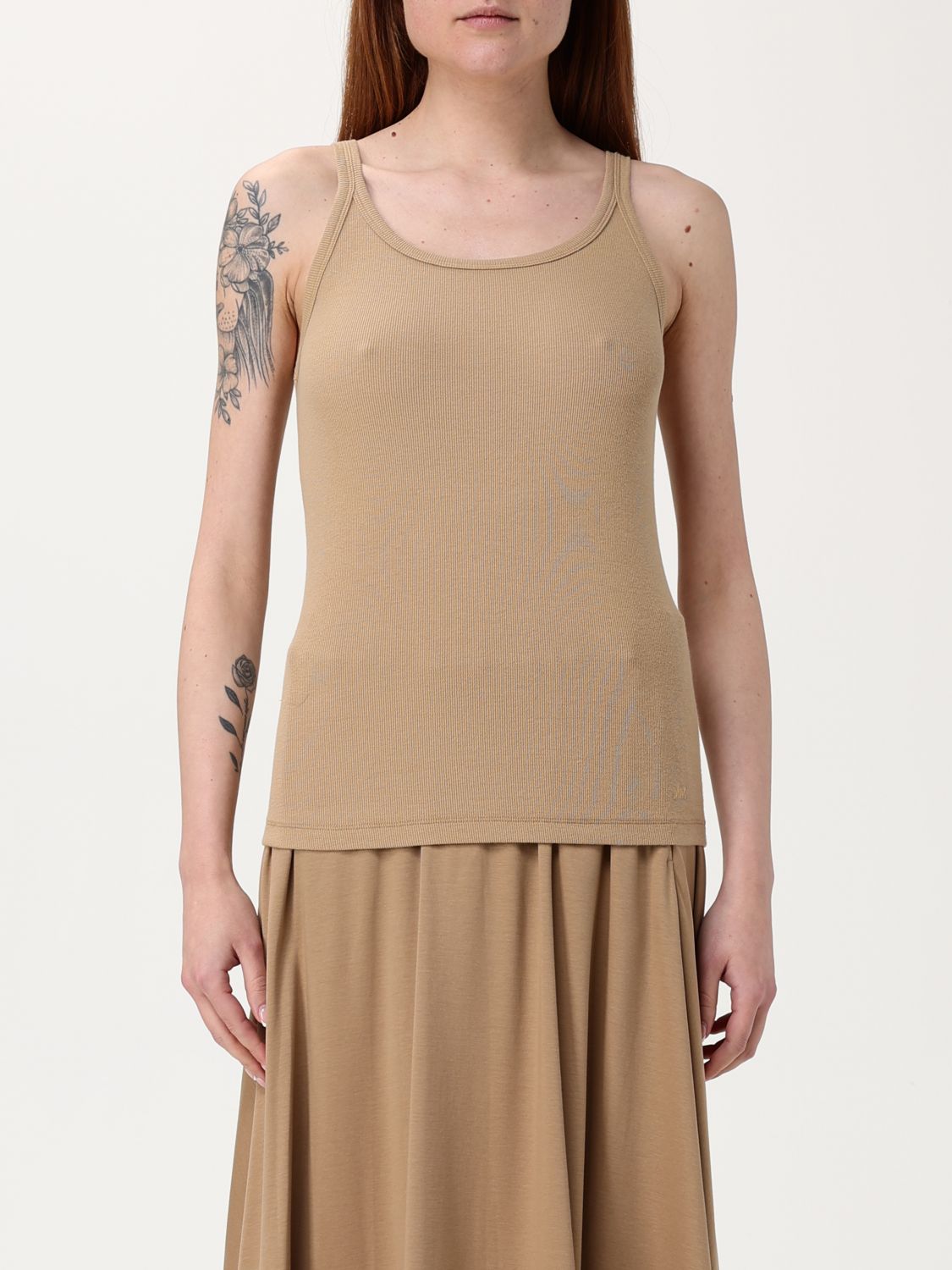 Mm Max Mara Top  Woman Color Camel