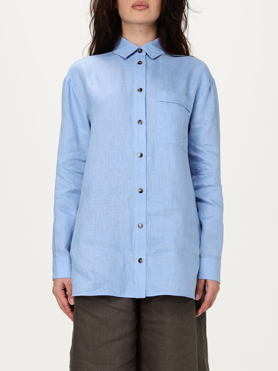 Mm Max Mara Blazer  Woman Color Sky Blue