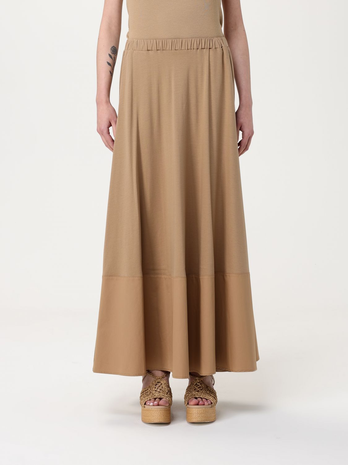 Mm Max Mara Skirt  Woman Color Camel