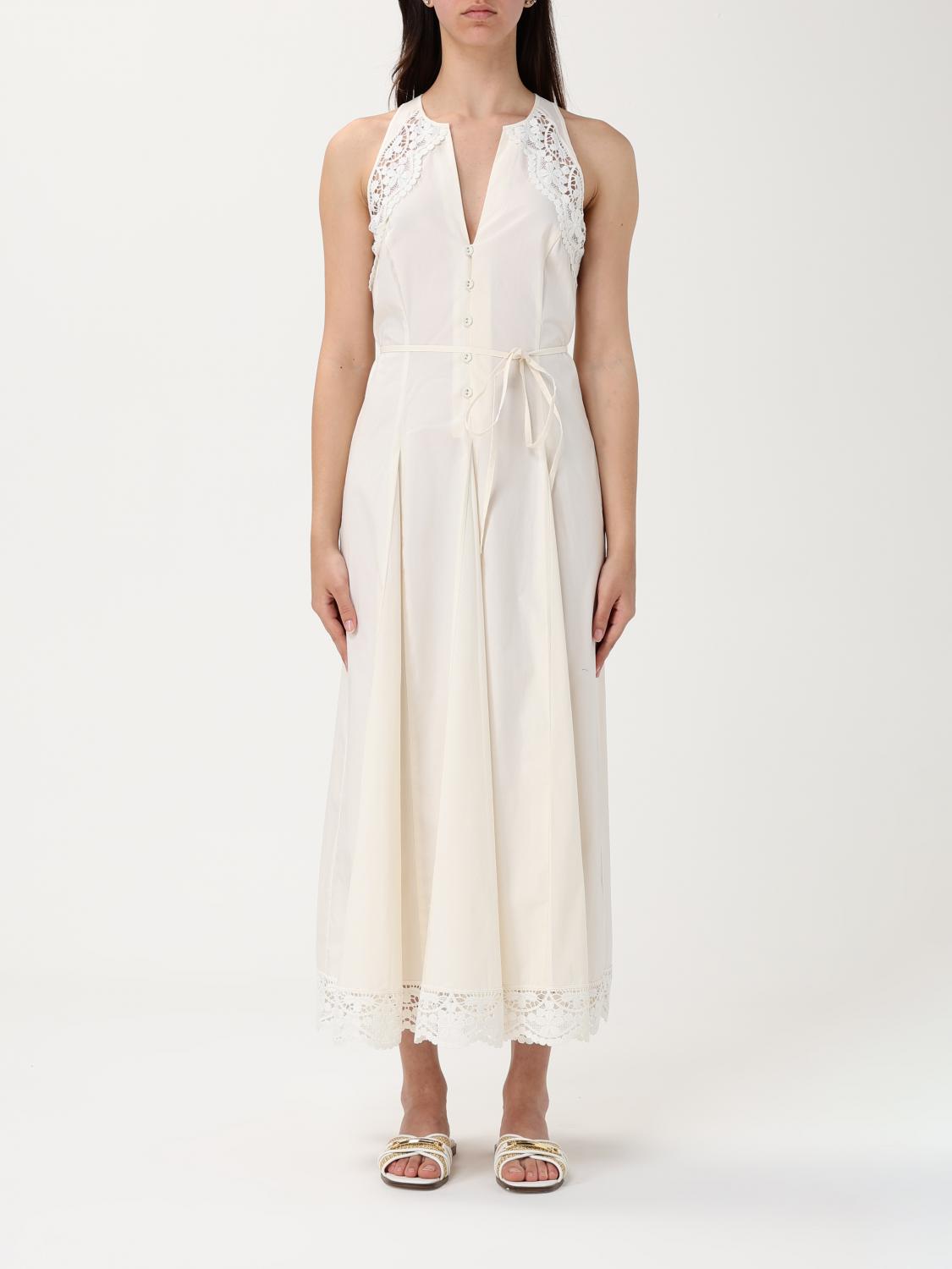 Twinset Dress  Woman Color Yellow Cream In イエロークリーム