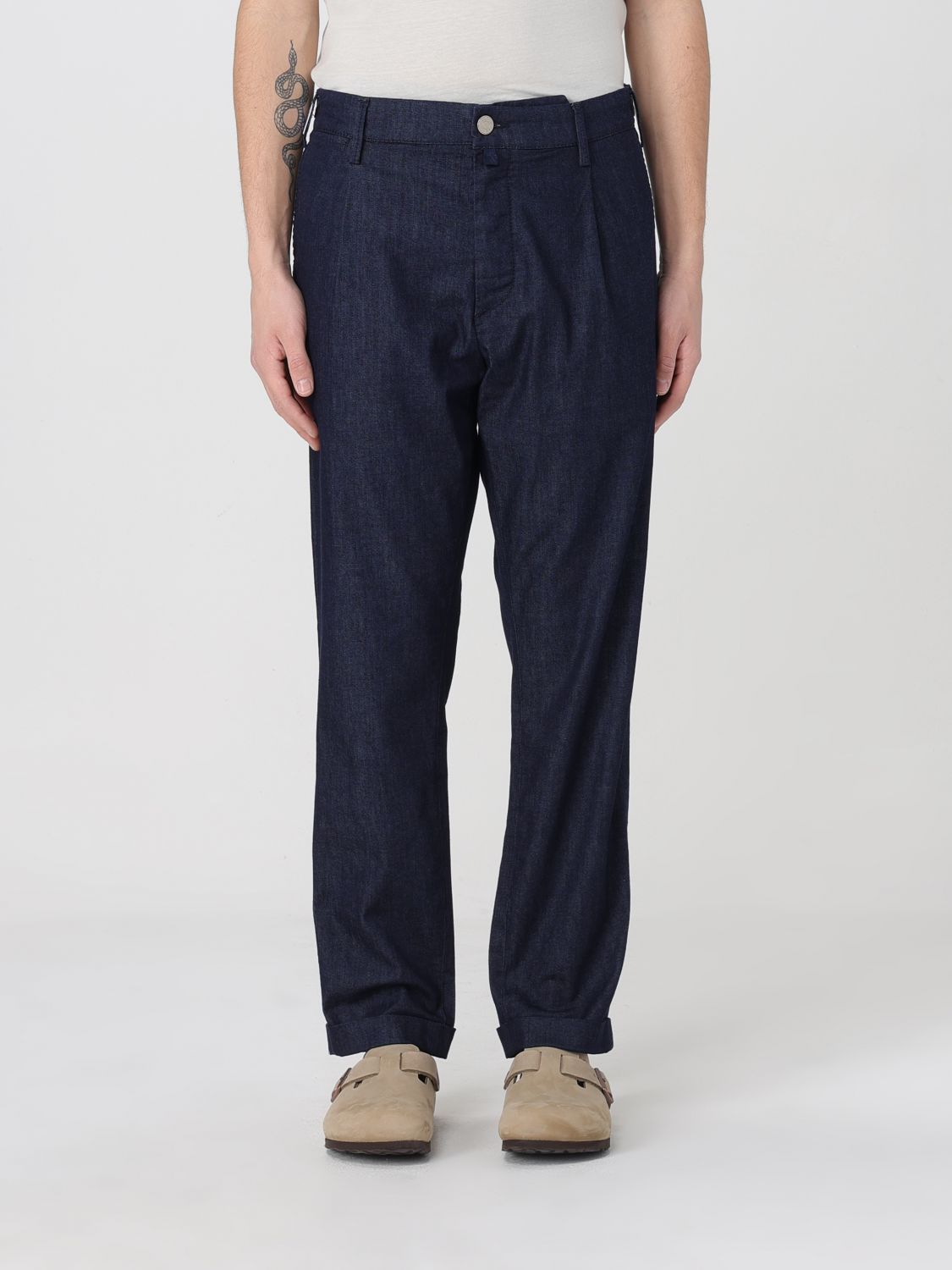 Jacob Cohen Pants Men Color Blue In Blue
