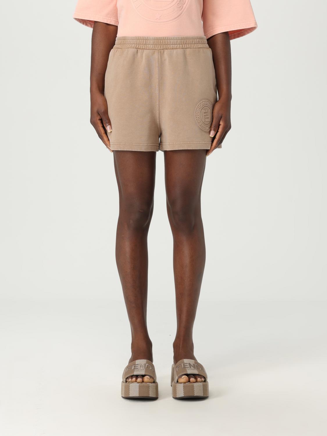 Shorts FENDI Woman color Beige
