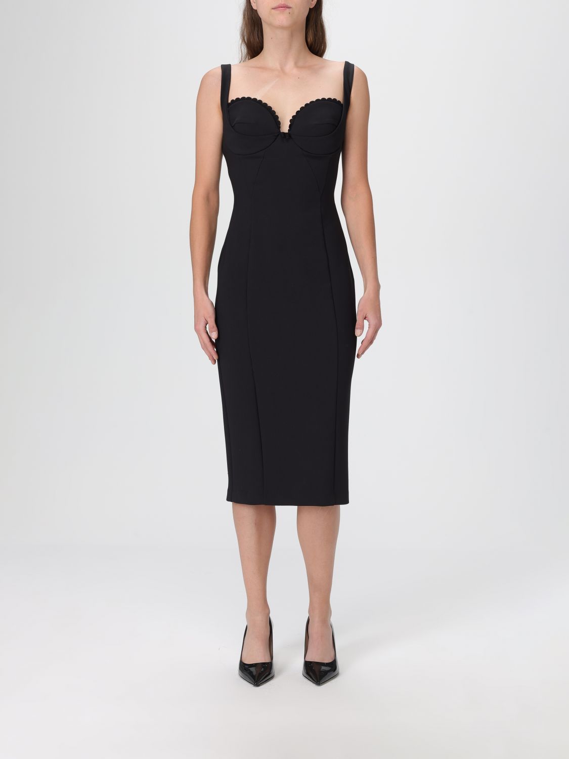 Elisabetta Franchi Dress Woman Color Black In Black