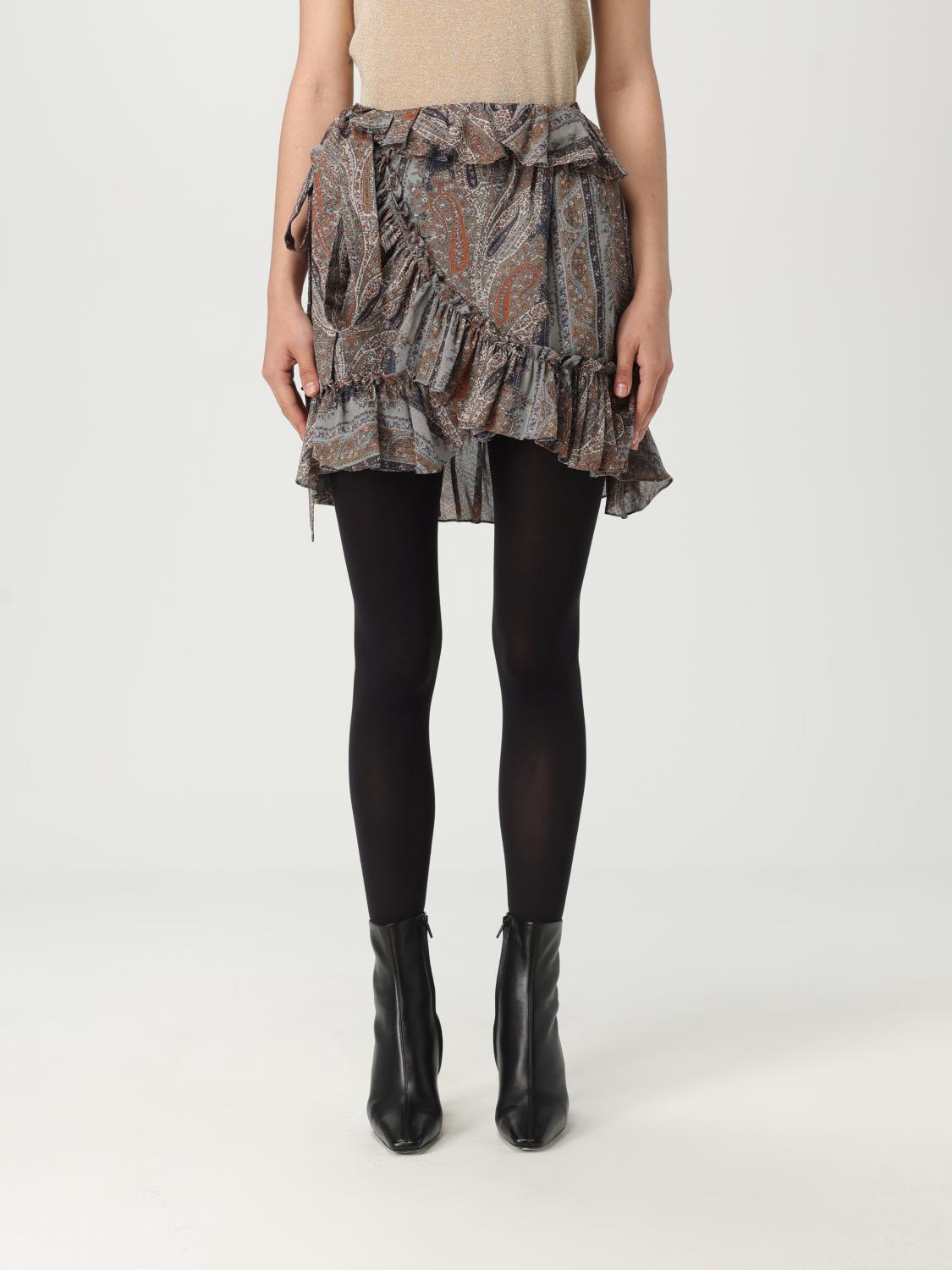SAINT LAURENT Gonna in seta paisley
