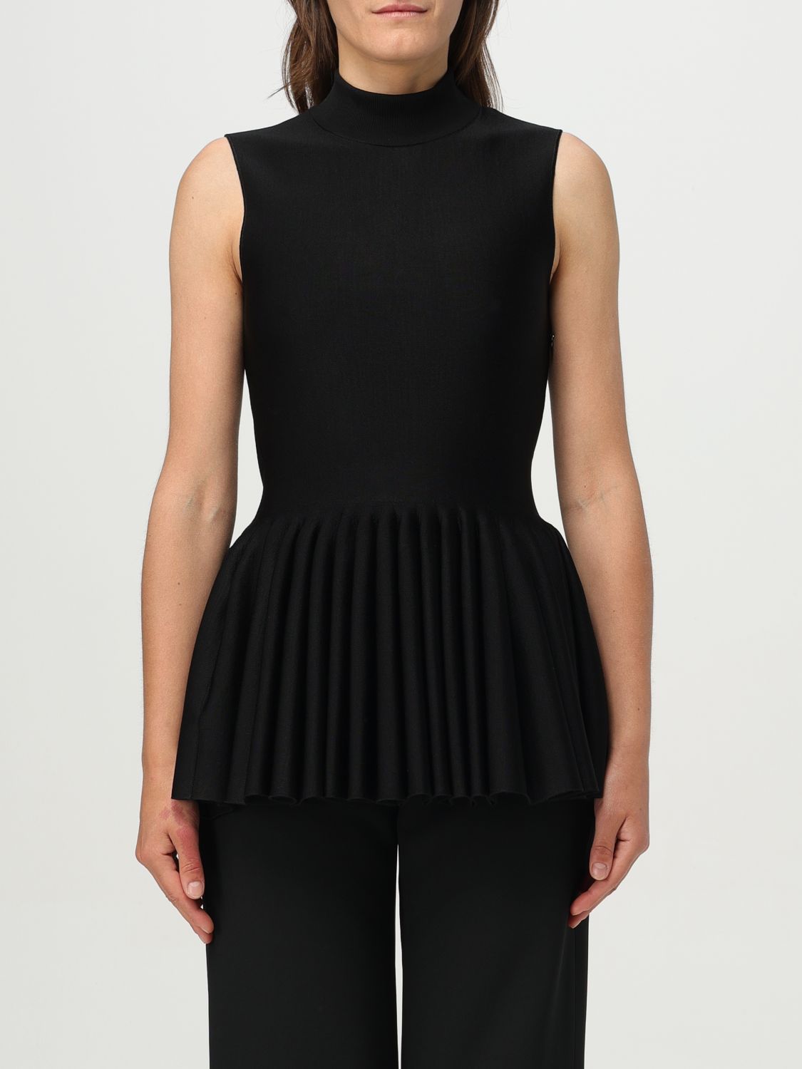 Alaïa Wool Blend Godet Top