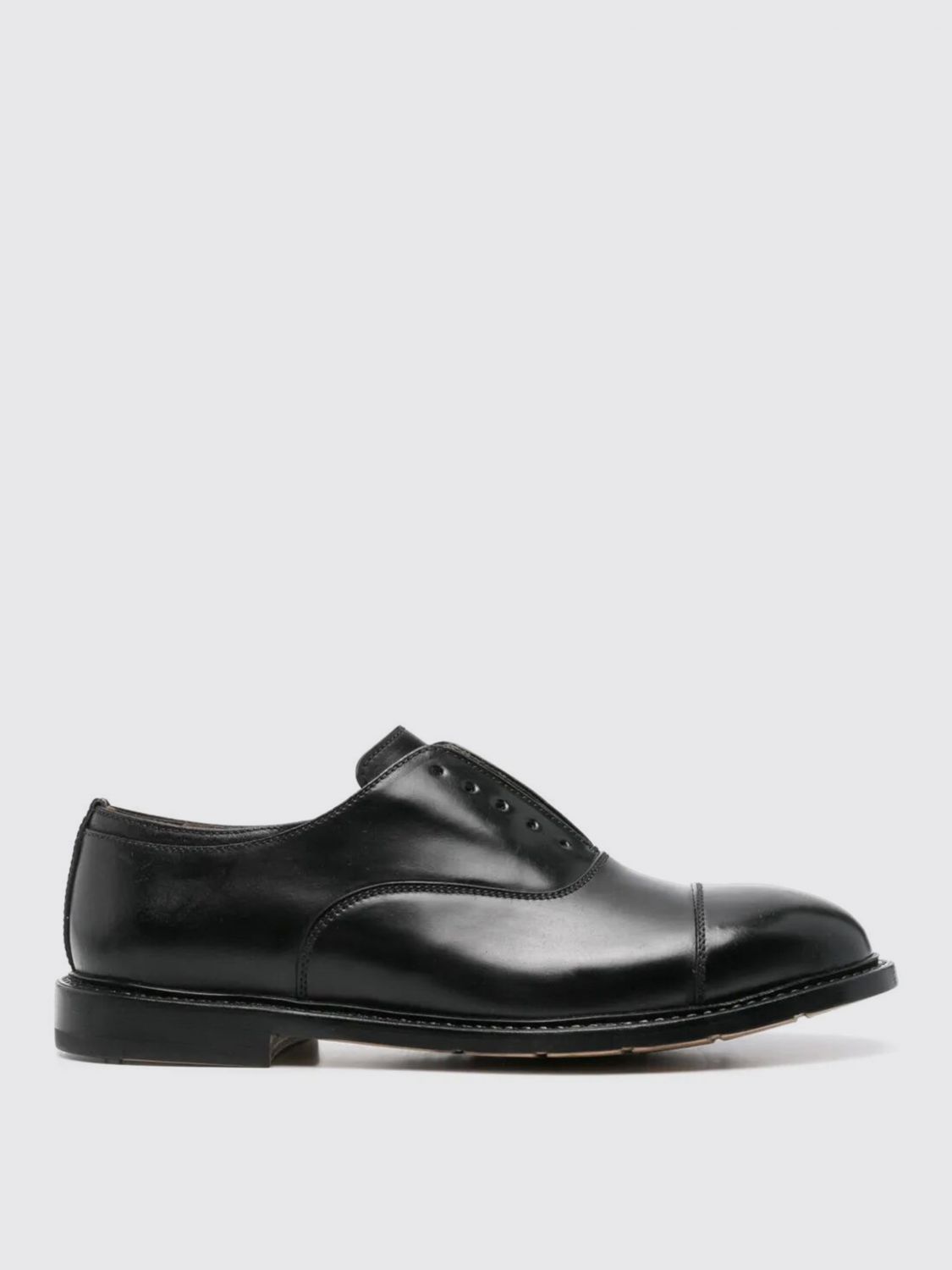 Premiata Lace-up Leather Derby Shoes In Black