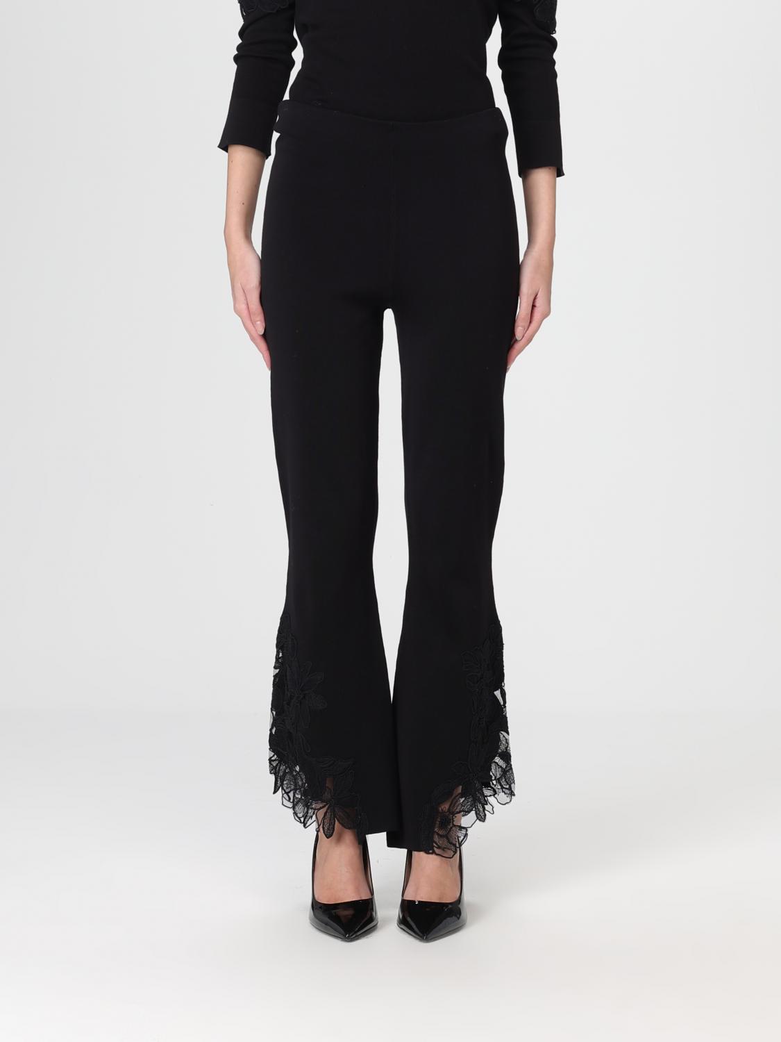 Ermanno Scervino Pants Woman Color Black In Black