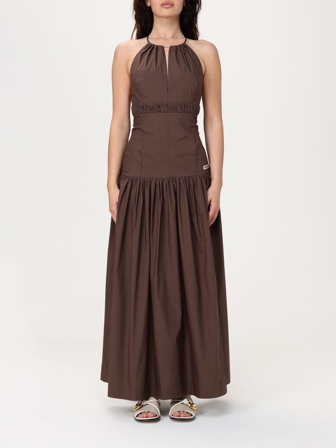 PATRIZIA PEPE DRESS PATRIZIA PEPE WOMAN COLOR BROWN G90053032