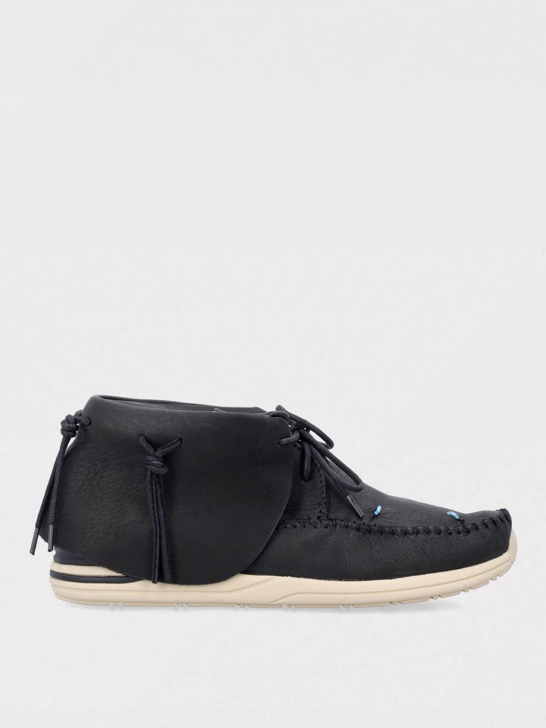 Visvim Men's Fbt-lhamo-folk Sneaker In Black