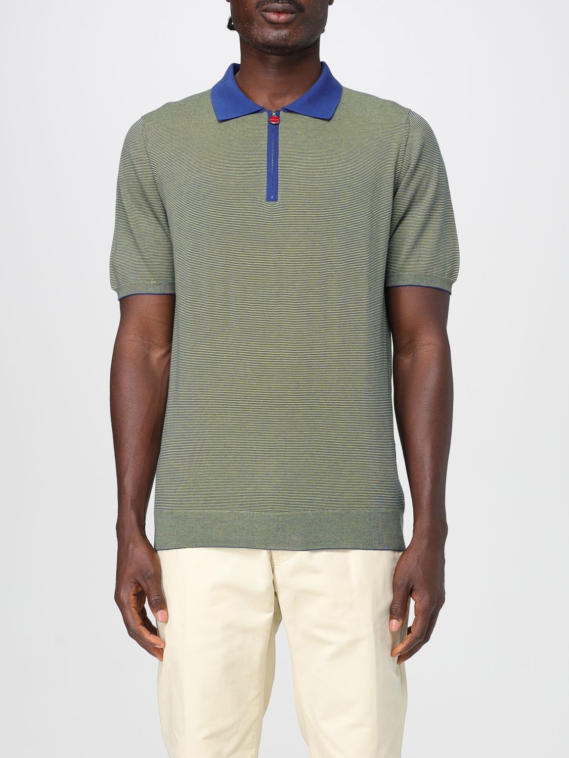 KITON POLO SHIRT KITON MEN COLOR BLUE G90270009