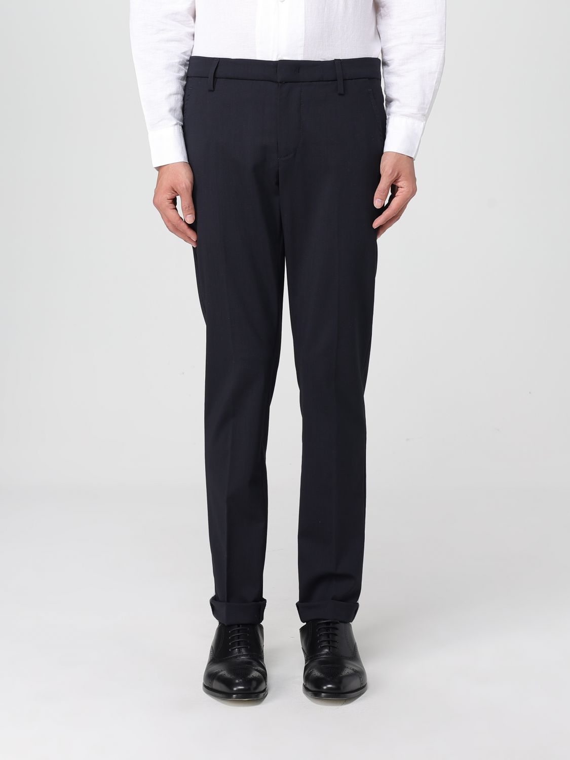 Dondup Pants Men Color Blue In Black