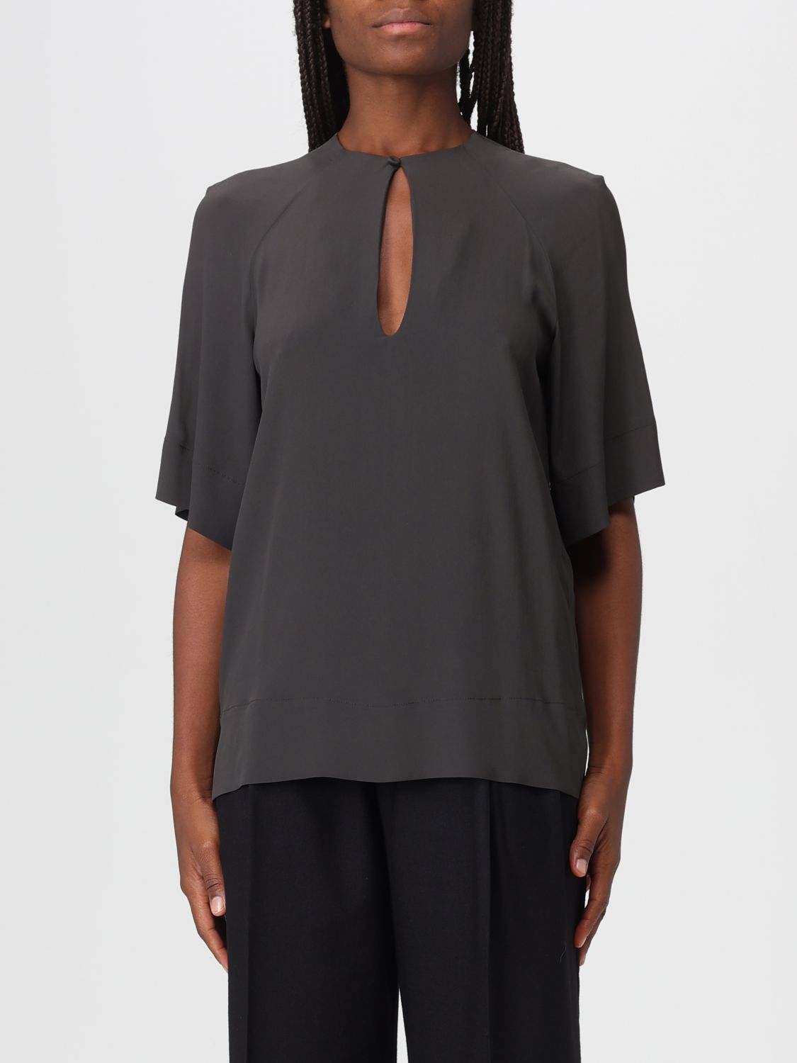 Semicouture Top  Woman Color Blue In Gray