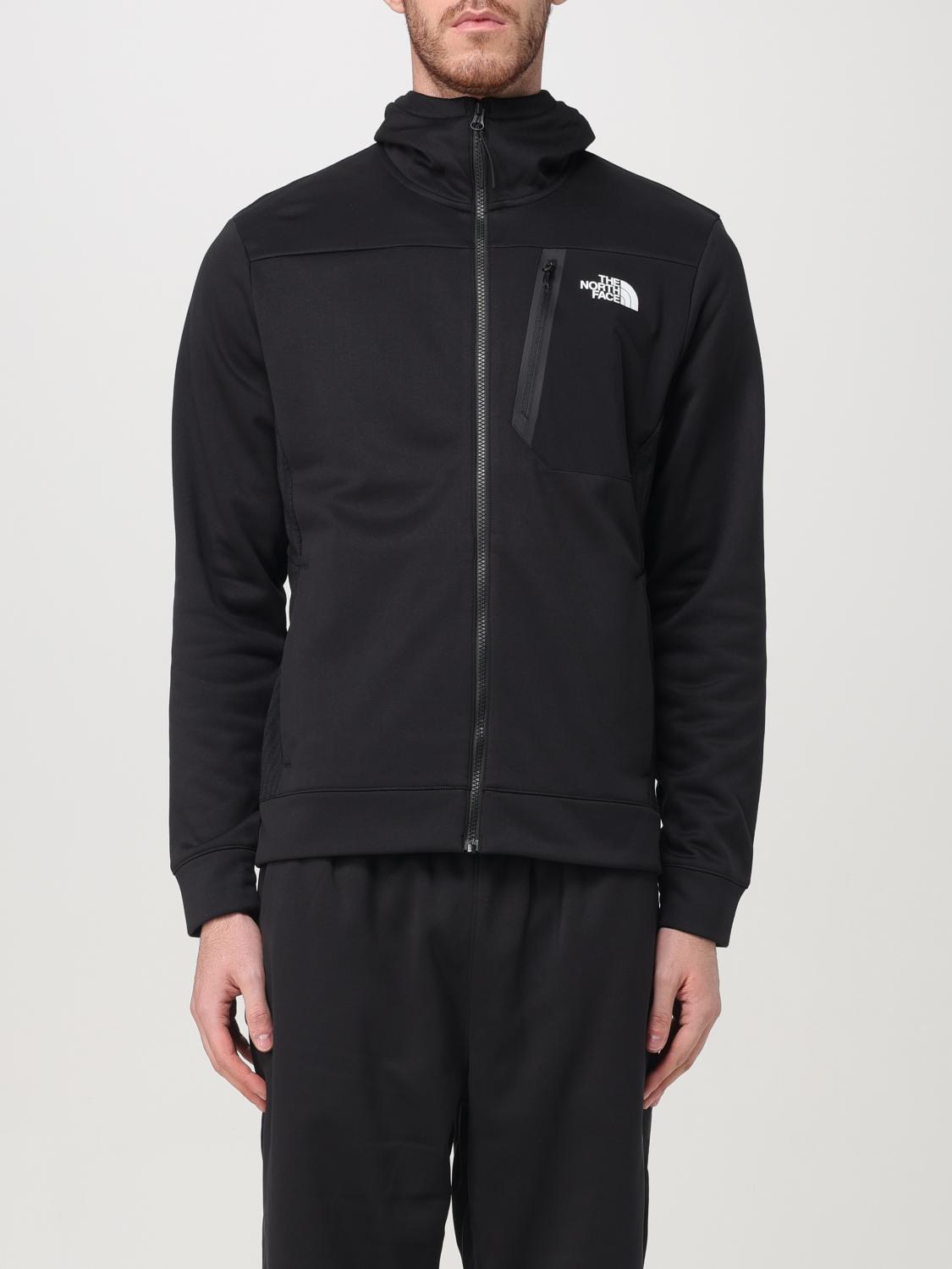 The North Face Full Zip Fleece With Hood And Pockets In Black