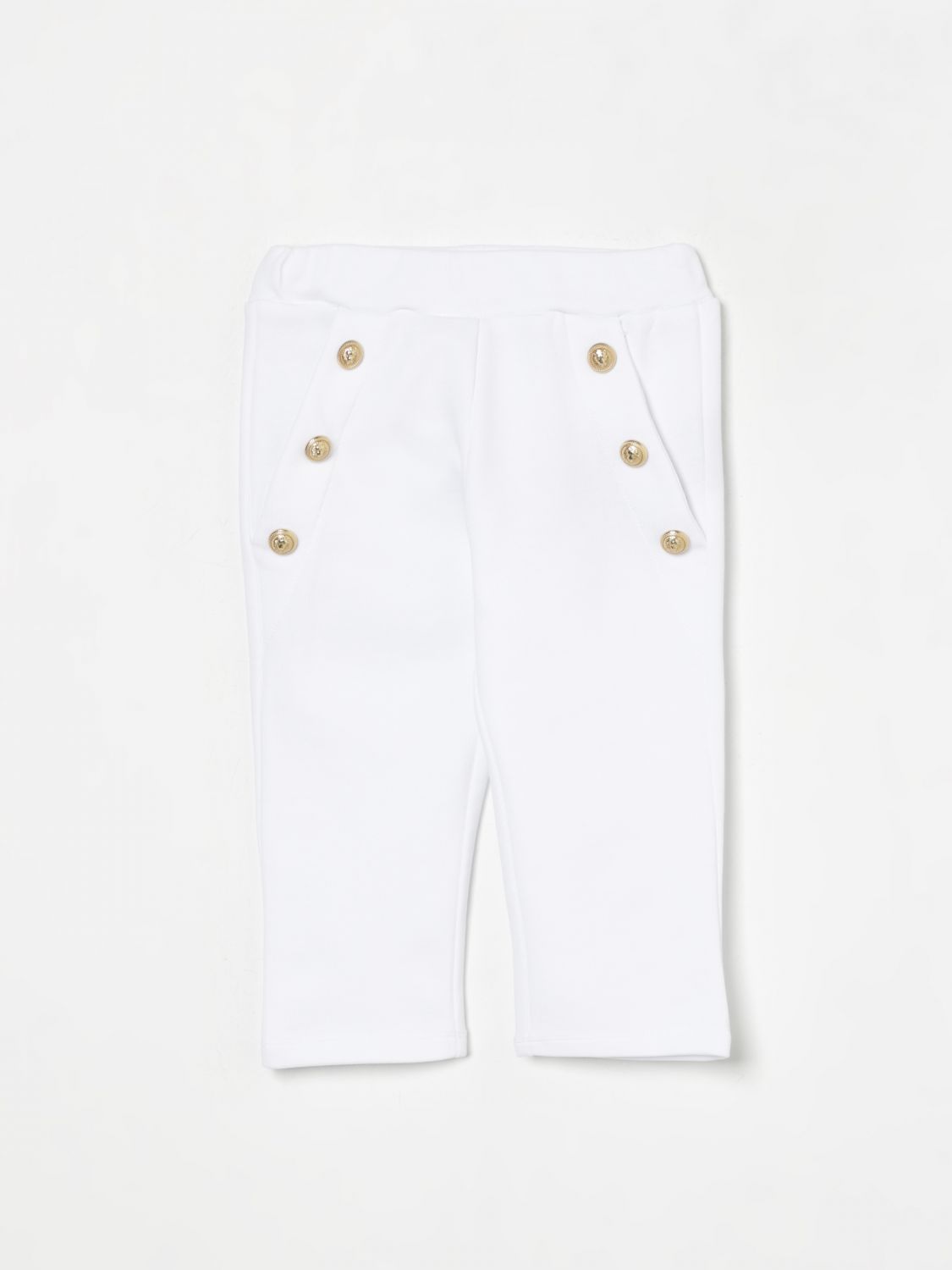 Balmain Babies' Pants  Kids Color White