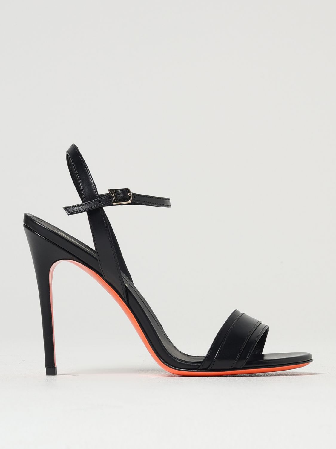 Santoni W - High Sandal,basic In Black