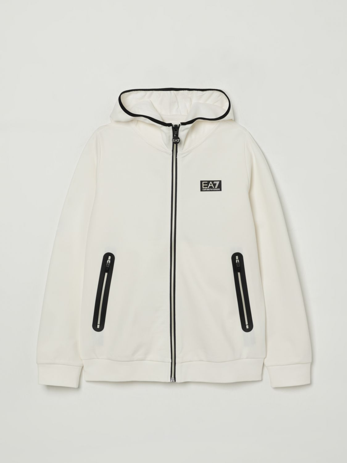 Shop Ea7 Sweater Kids Color White