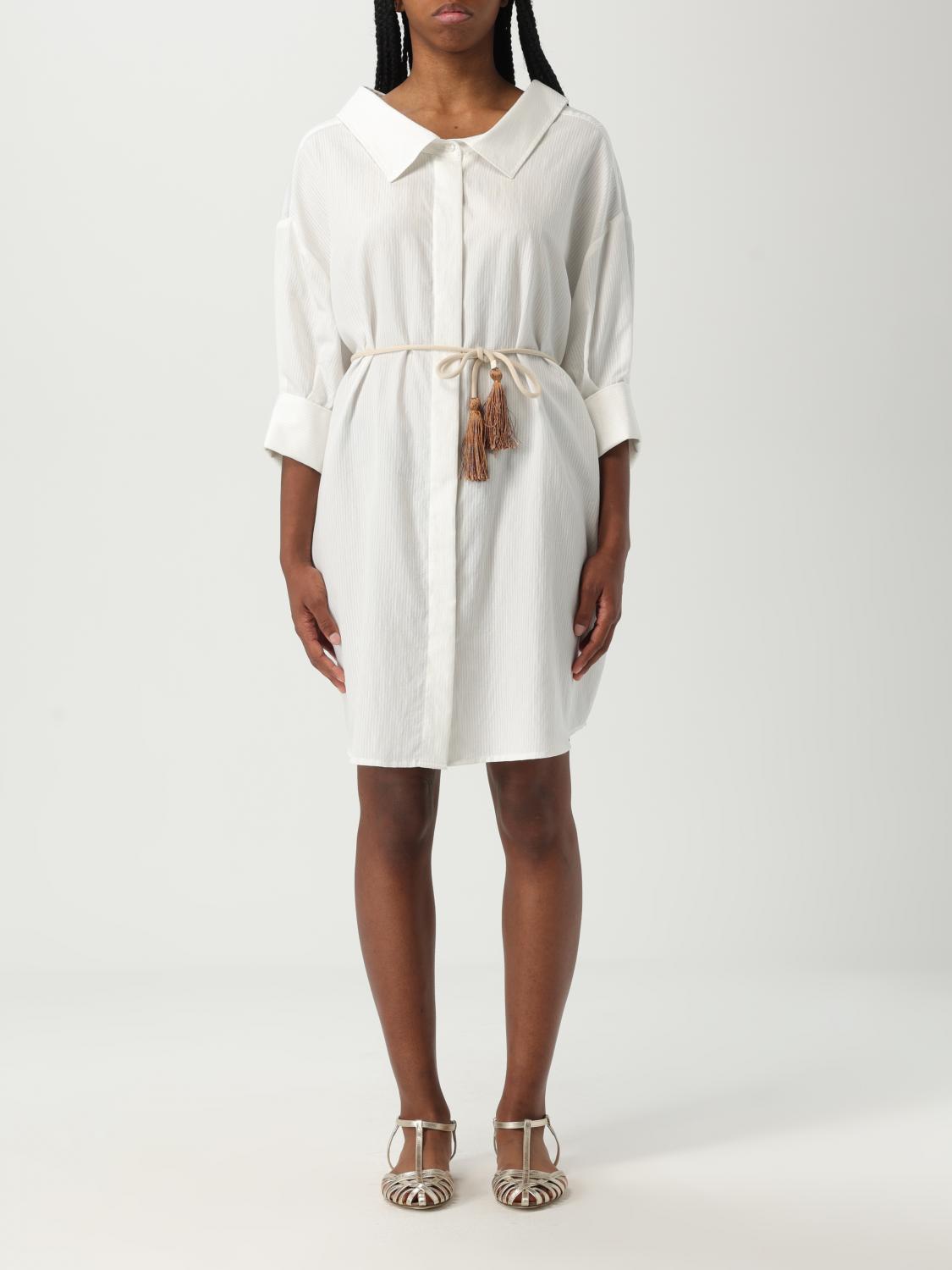 LIU •JO DRESS LIU JO WOMAN COLOR WHITE G90702001