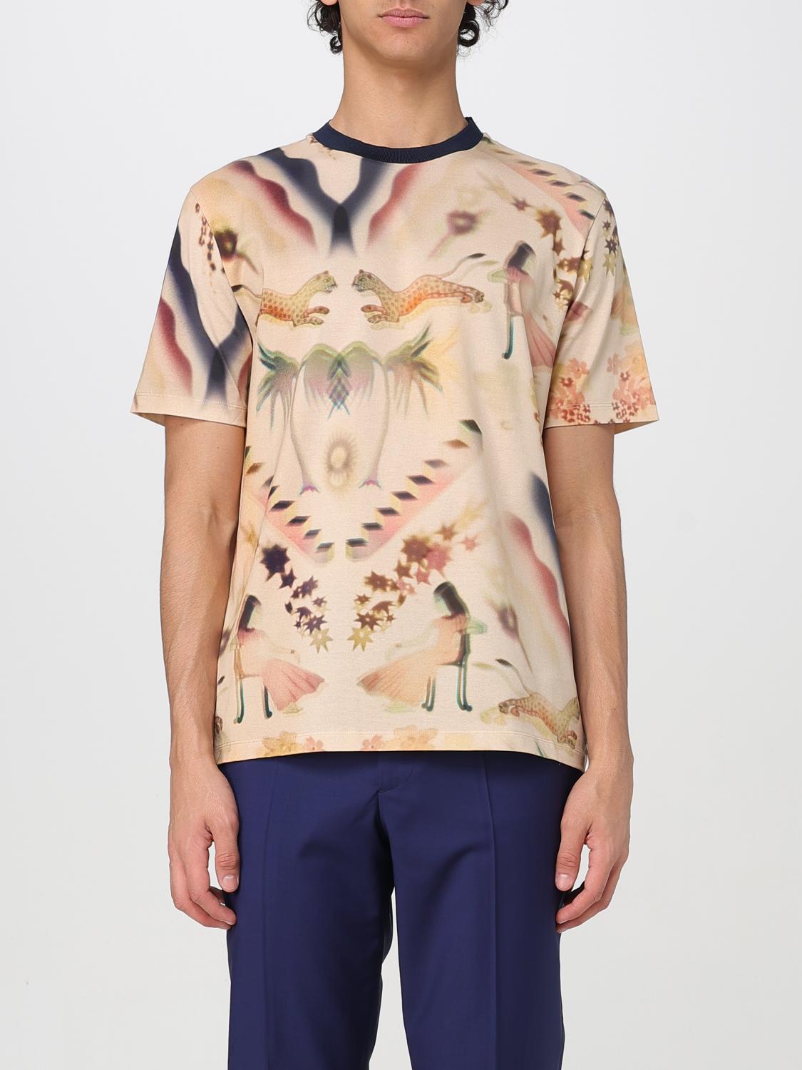 Paul Smith Cotton Lumiere Print T-shirt In Multicolor