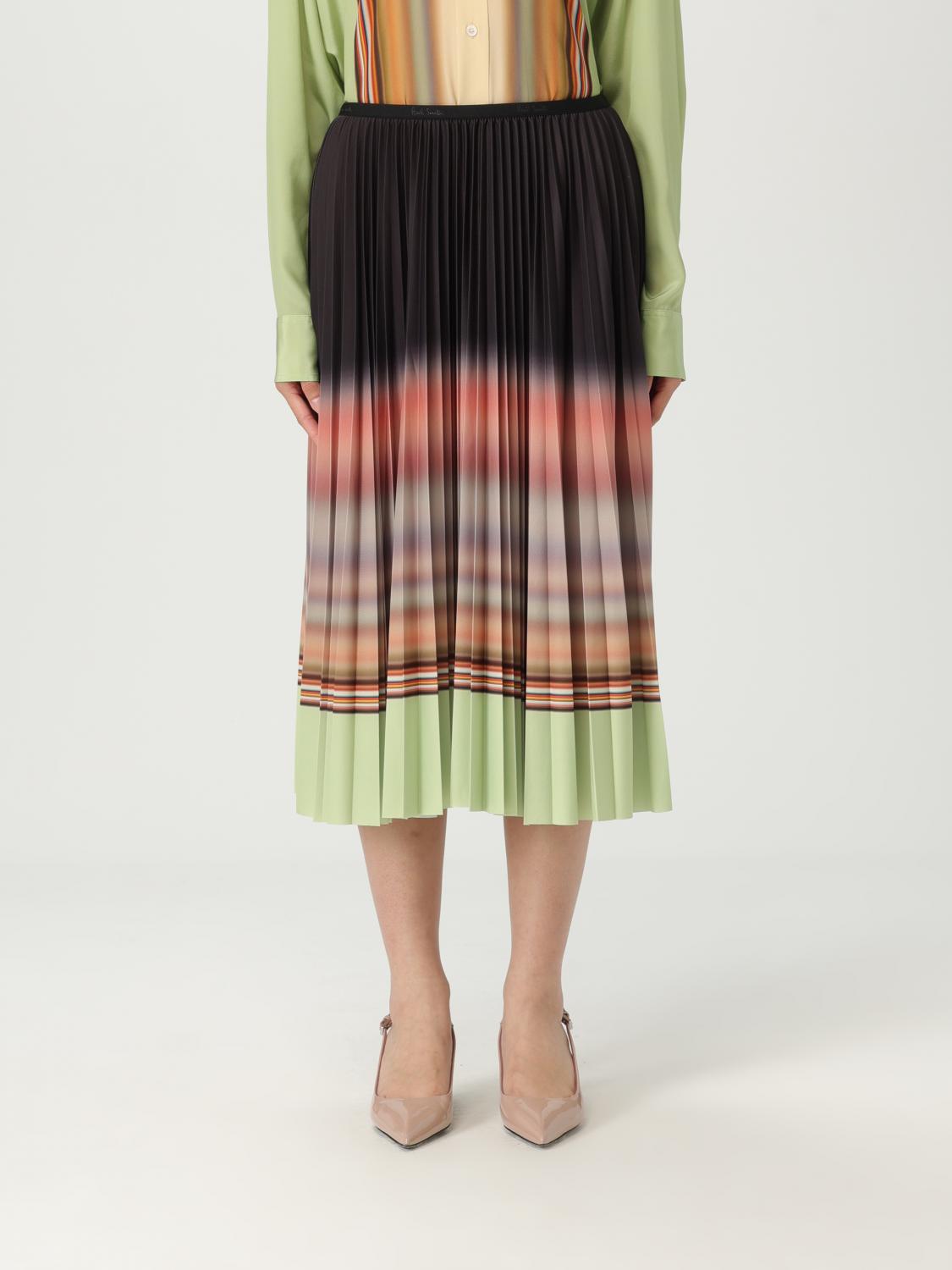 Shop Paul Smith Pants Woman Color Acid Green
