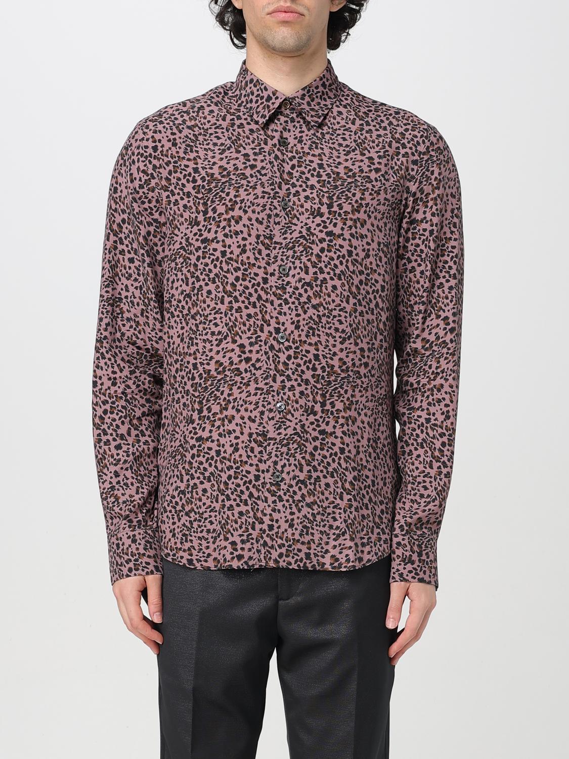 Paul Smith Shirt In Rose-pink Viscose In Pink