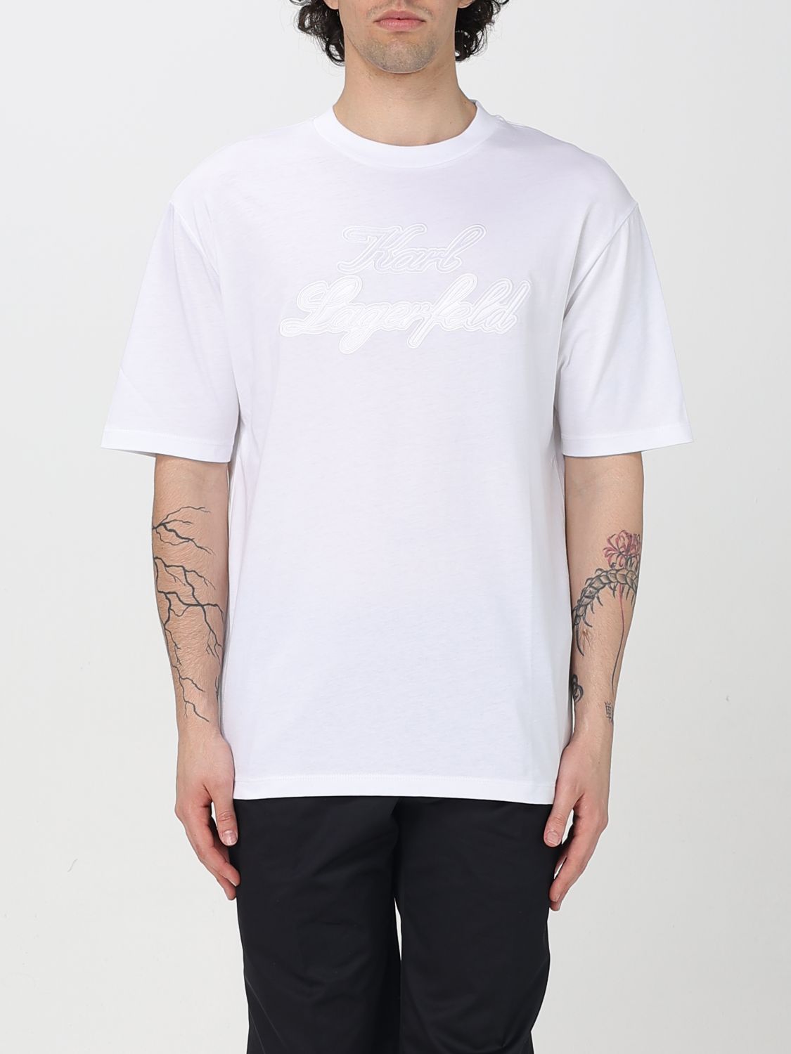 Karl Lagerfeld T-shirt Men Color White In White